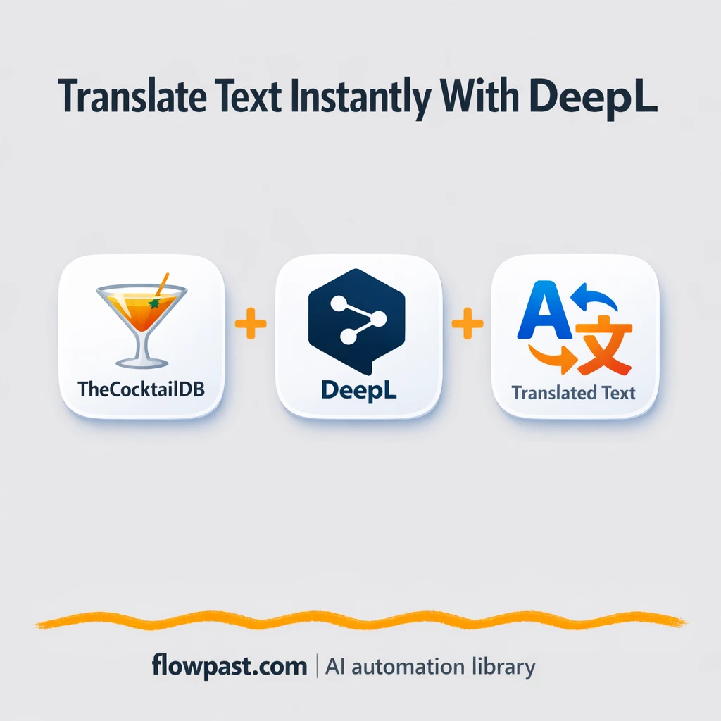 DeepL + Google Sheets: translations logged automatically - n8n workflow automation template