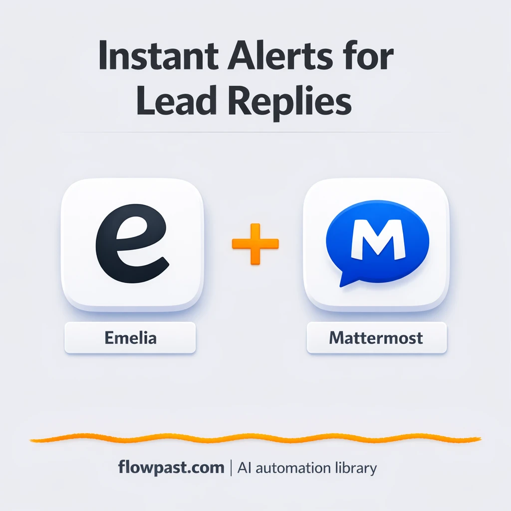 Emelia to Mattermost, never miss a hot lead reply - n8n workflow automation template