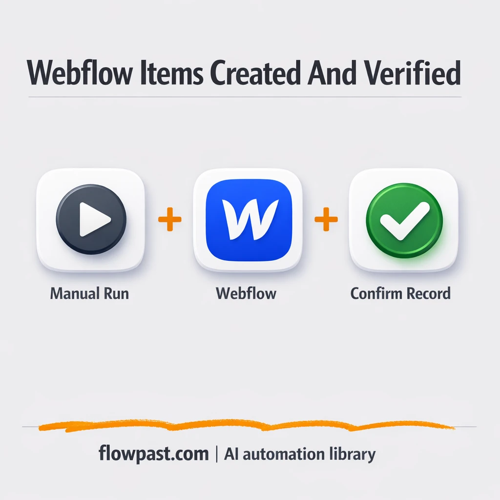 Webflow + Google Sheets: CMS updates you can trust - n8n workflow automation template