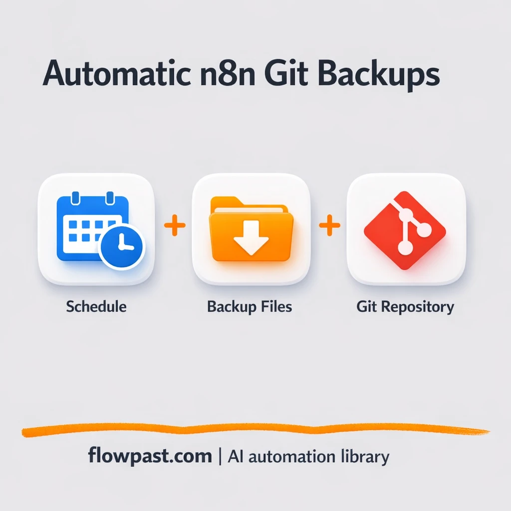 GitHub backups that keep your Git history clean - n8n workflow automation template