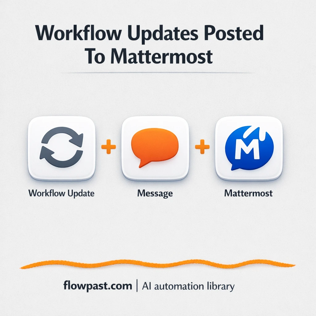 Mattermost alerts for platform changes, stay audit ready - n8n workflow automation template