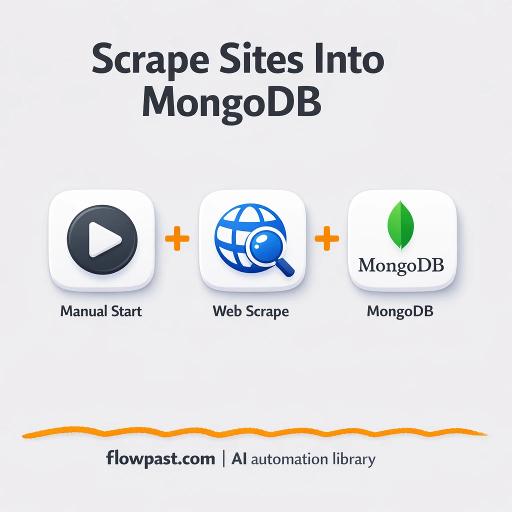 Web data to MongoDB, clean records you can trust - n8n workflow automation template