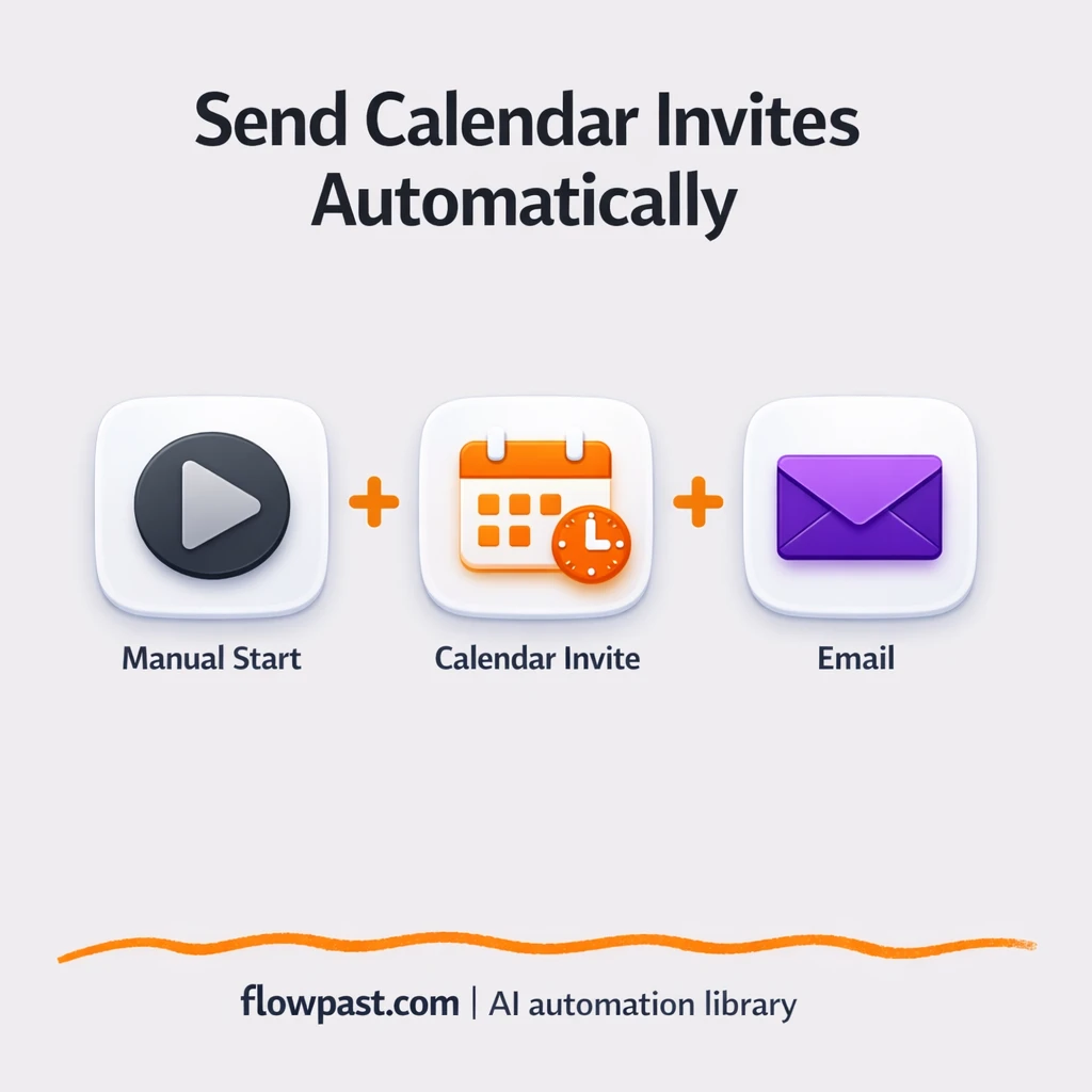 Gmail + Google Calendar: invites sent as .ics files - n8n workflow automation template