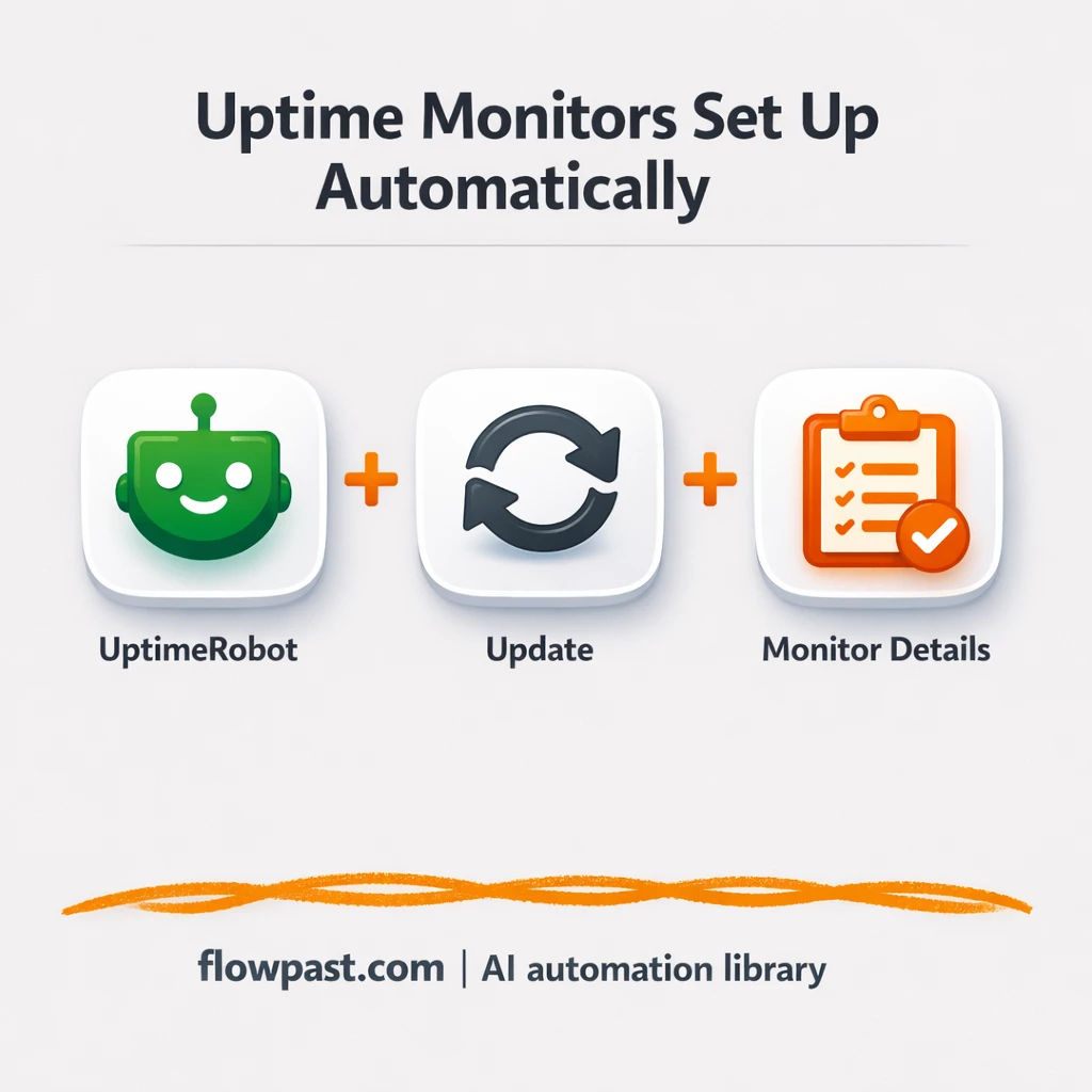 UptimeRobot + Google Sheets: monitors logged clean - n8n workflow automation template