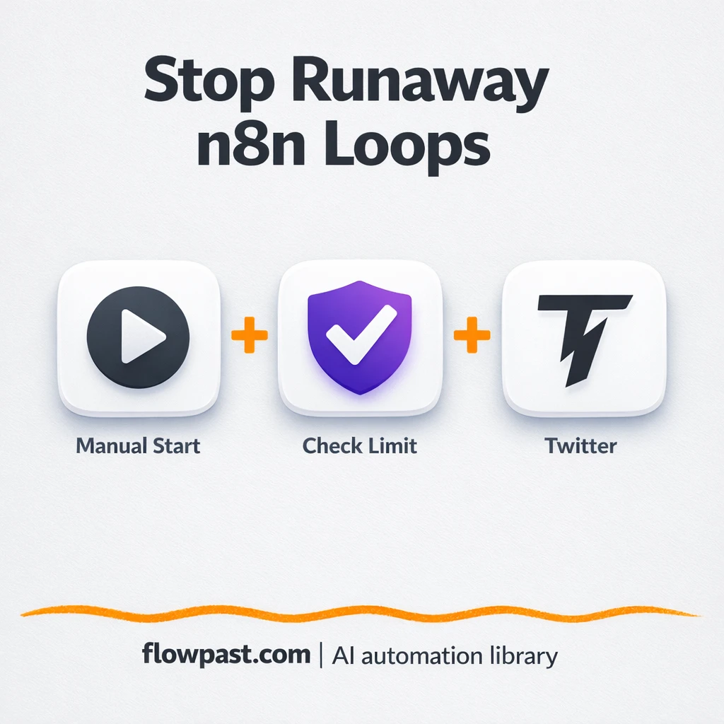 Twitter + LinkedIn posts that repeat, then stop clean - n8n workflow automation template
