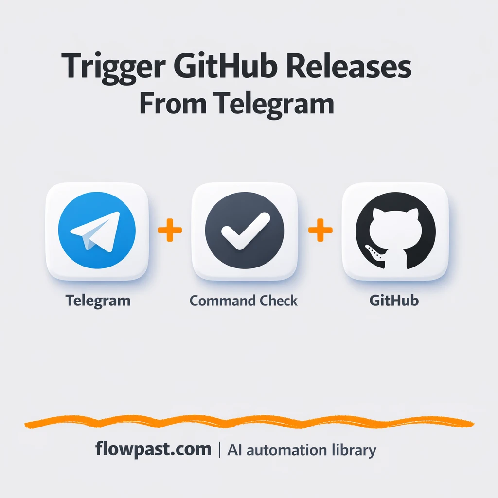 Telegram to GitHub, cleaner releases with one command - n8n workflow automation template