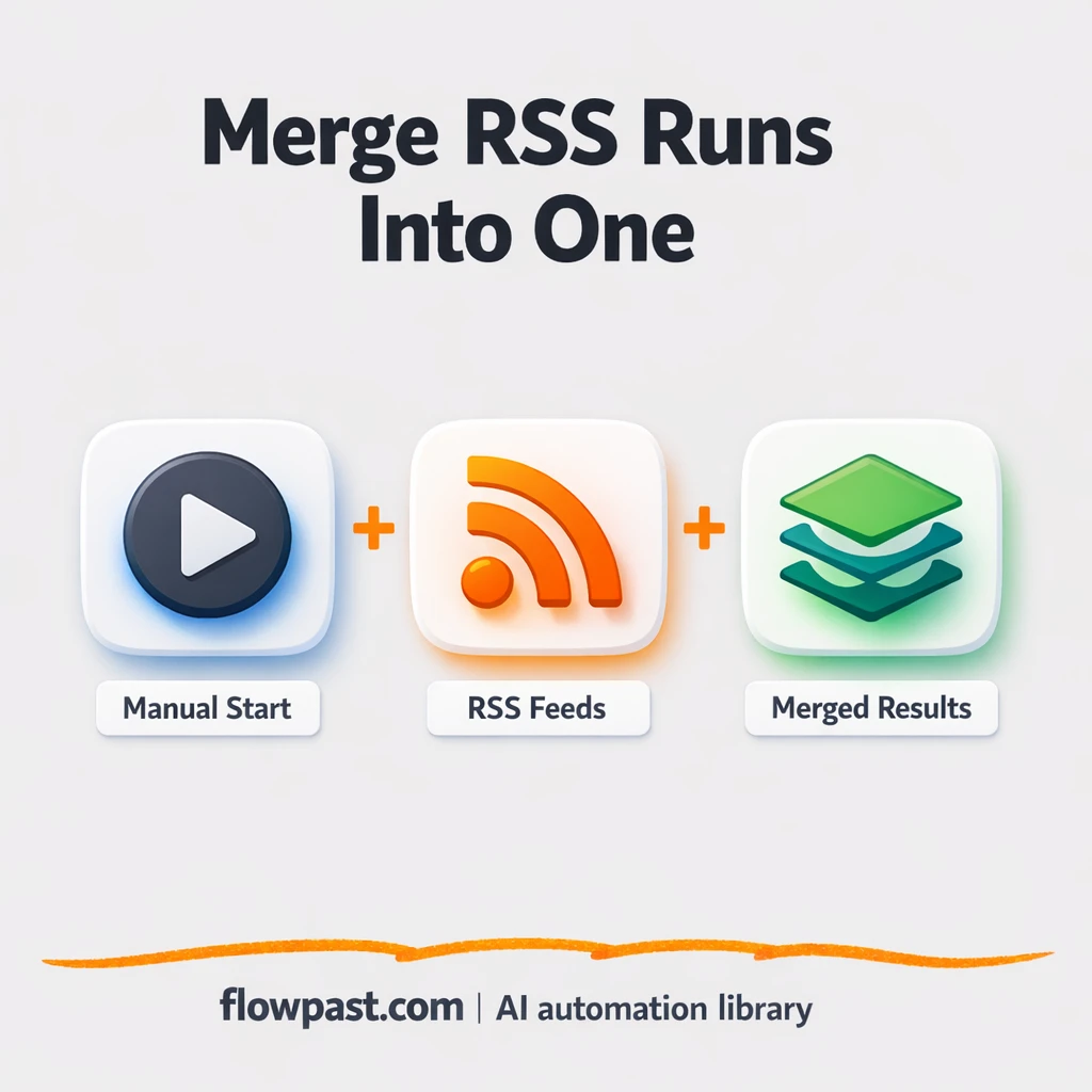 RSS to Google Sheets, one clean feed list - n8n workflow automation template