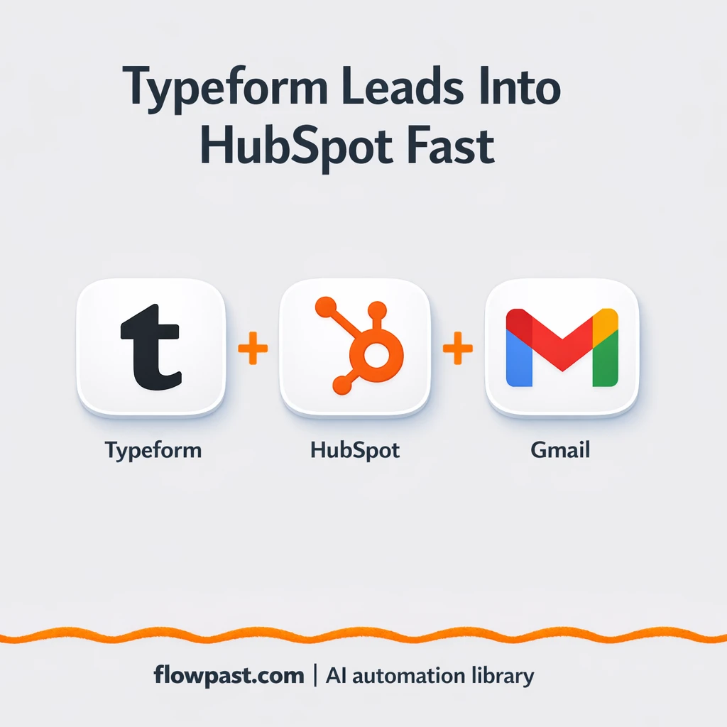Typeform to HubSpot, leads captured and qualified - n8n workflow automation template
