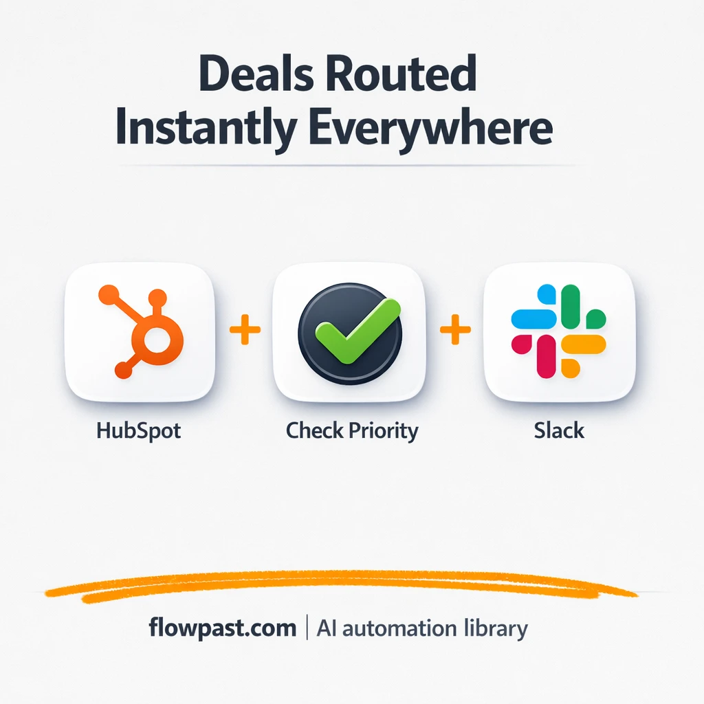 HubSpot + Slack: deal updates everyone actually sees - n8n workflow automation template