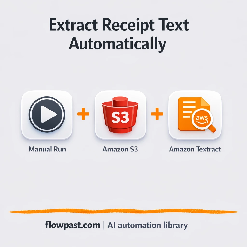 AWS S3 + Textract: receipts to Google Sheets fast - n8n workflow automation template