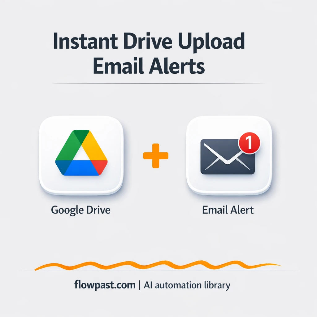 Google Drive to Email, never miss new file uploads - n8n workflow automation template