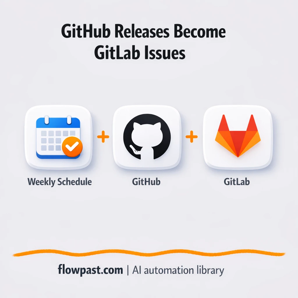 GitHub to GitLab, release issues created for you - n8n workflow automation template