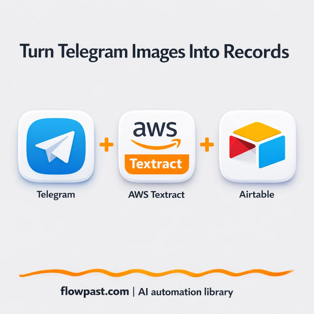 Telegram + Airtable: turn screenshots into searchable leads - n8n workflow automation template