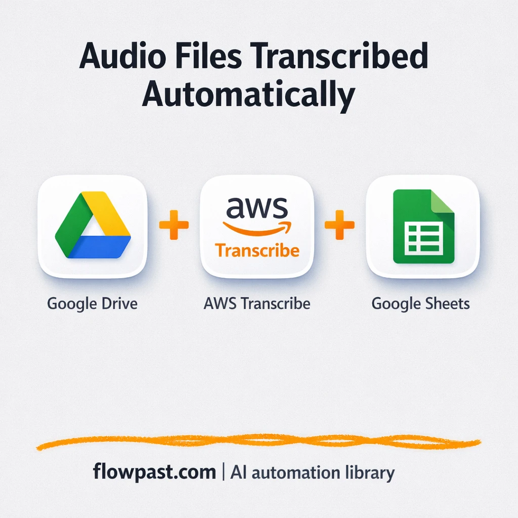 Google Drive to Google Sheets, transcripts logged clean - n8n workflow automation template