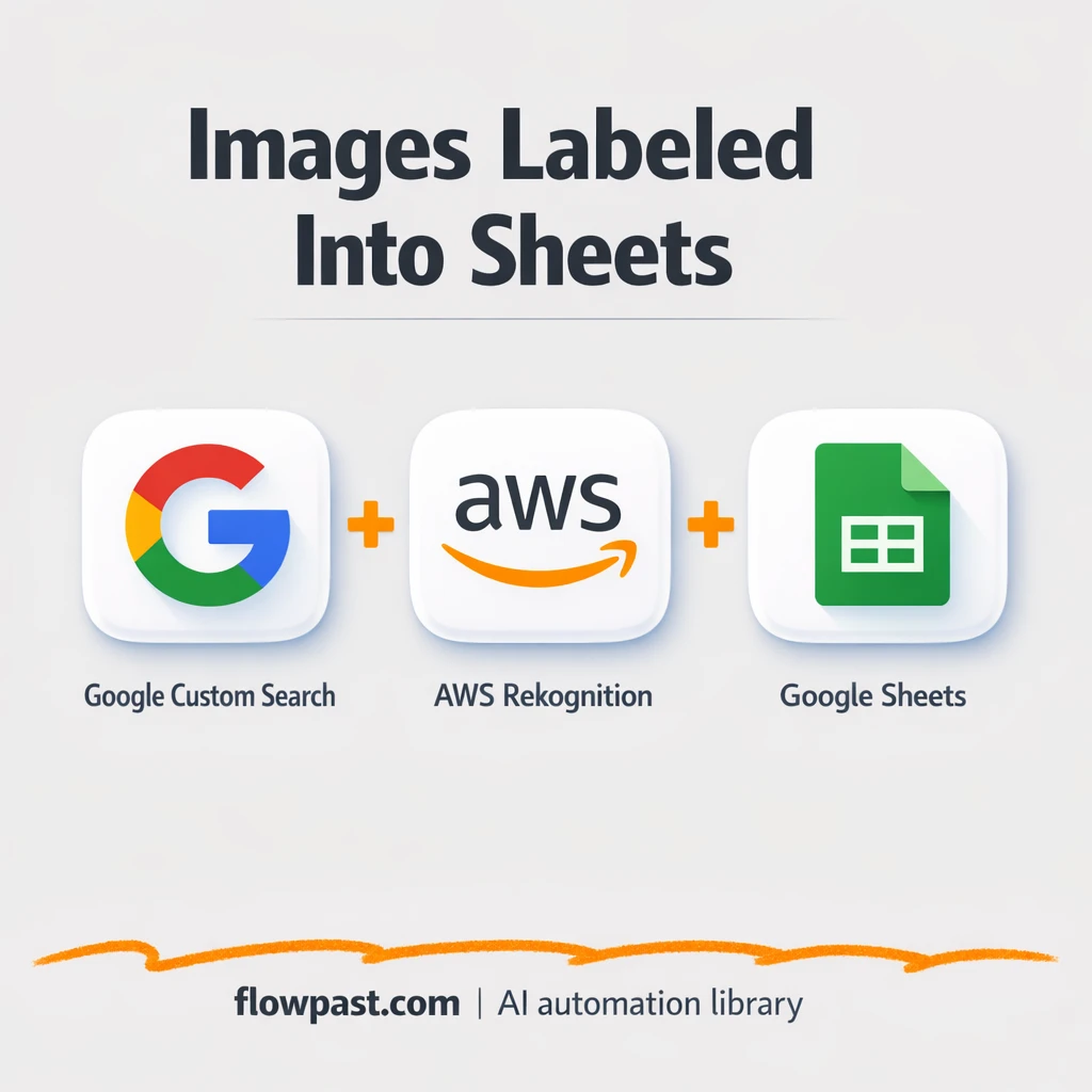 AWS Rekognition to Google Sheets, labeled swipe files - n8n workflow automation template
