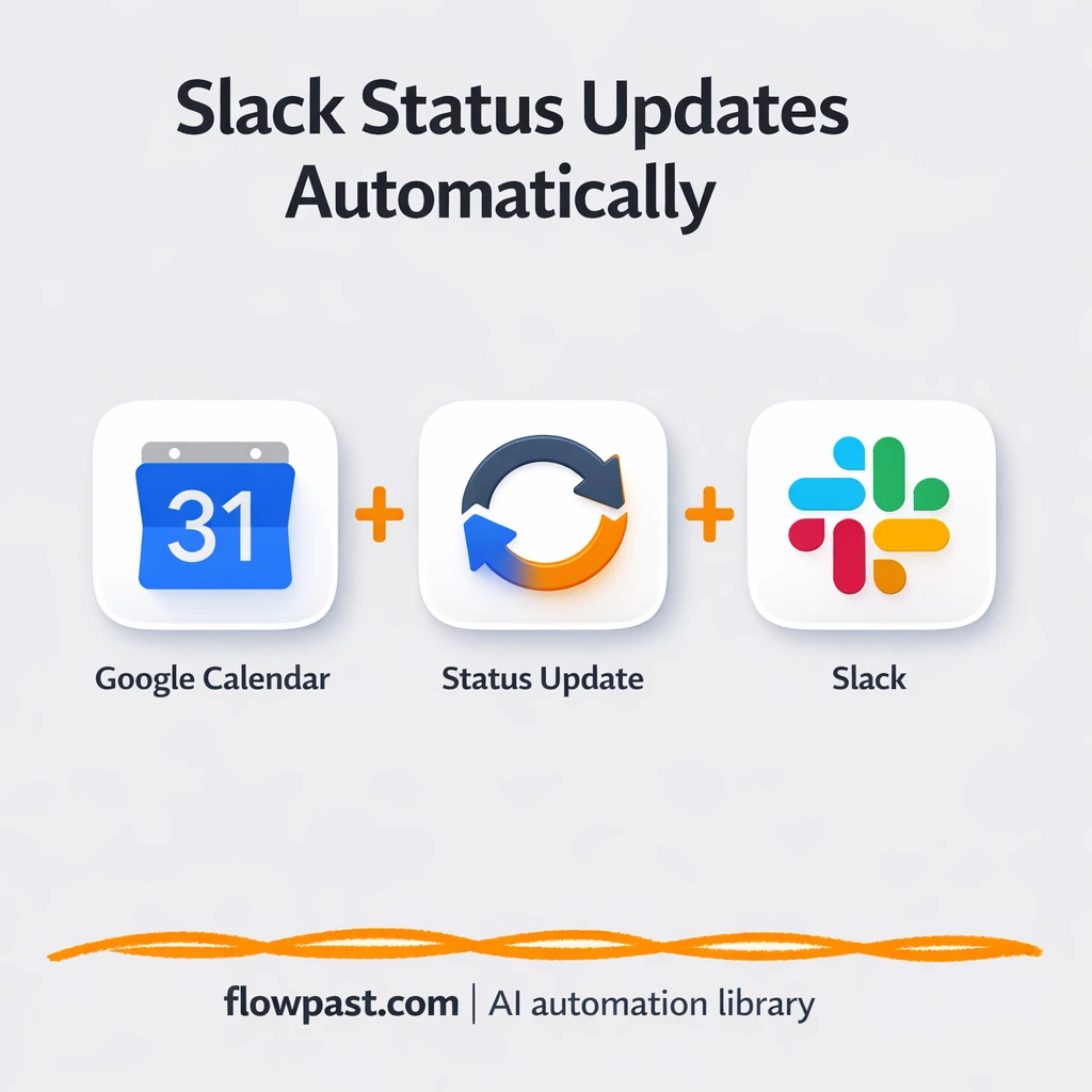 Google Calendar to Slack, fewer interruptions - n8n workflow automation template