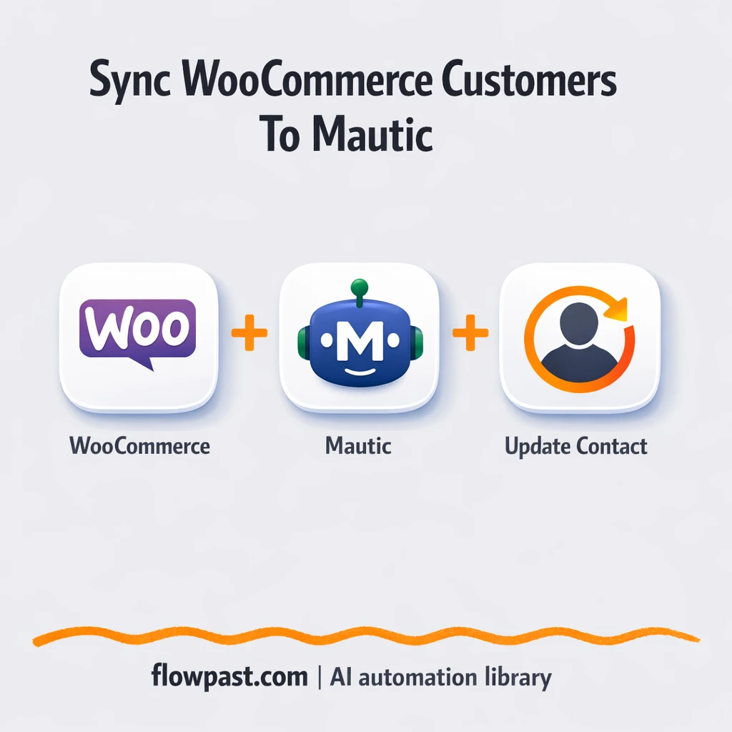 WooCommerce to Mautic, contacts always campaign ready - n8n workflow automation template