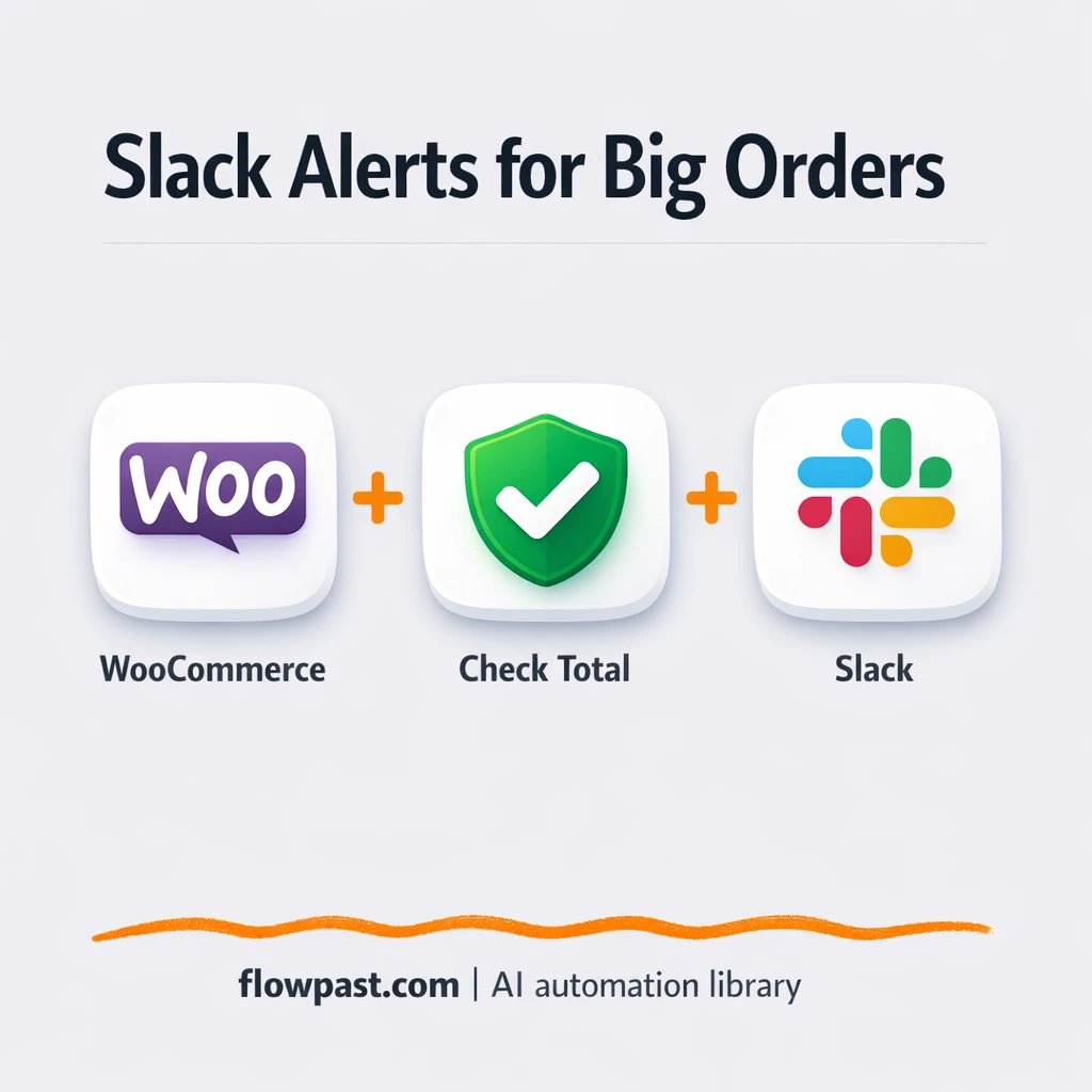 WooCommerce + Slack: VIP order alerts that cut noise - n8n workflow automation template