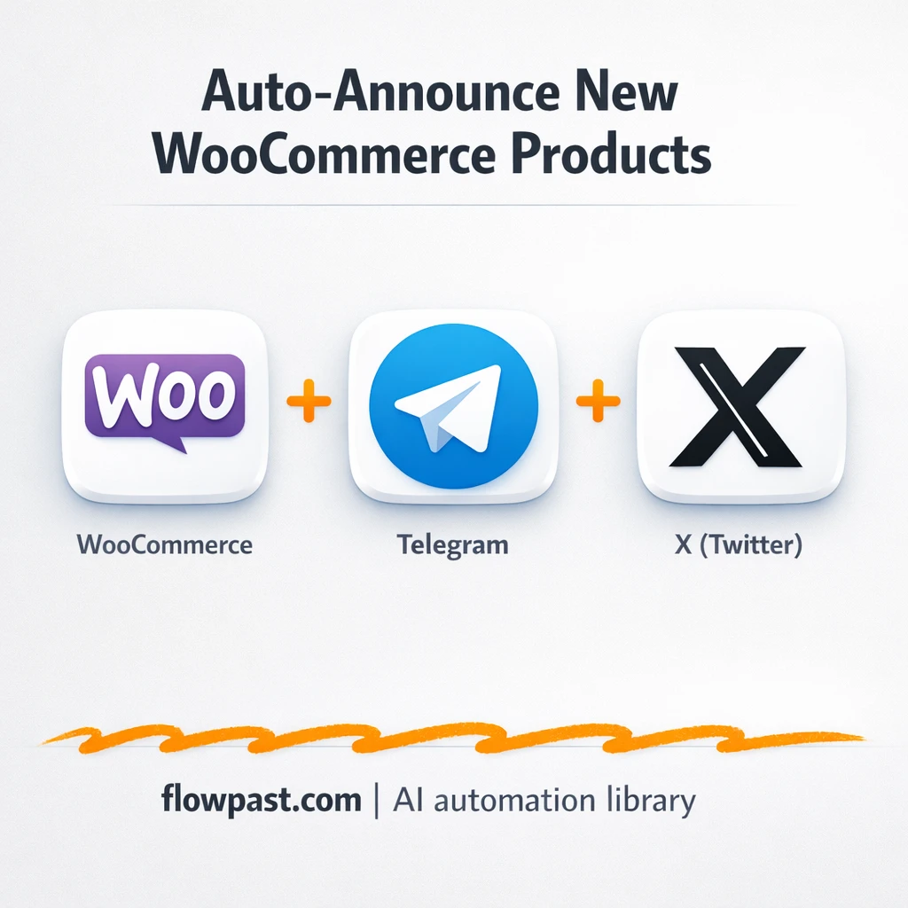 WooCommerce meets Telegram for instant product drops - n8n workflow automation template