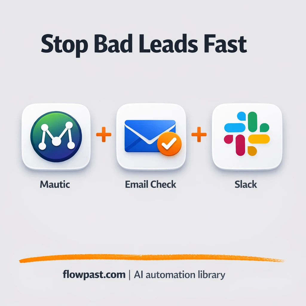 Mautic + Slack: catch bad emails before campaigns - n8n workflow automation template