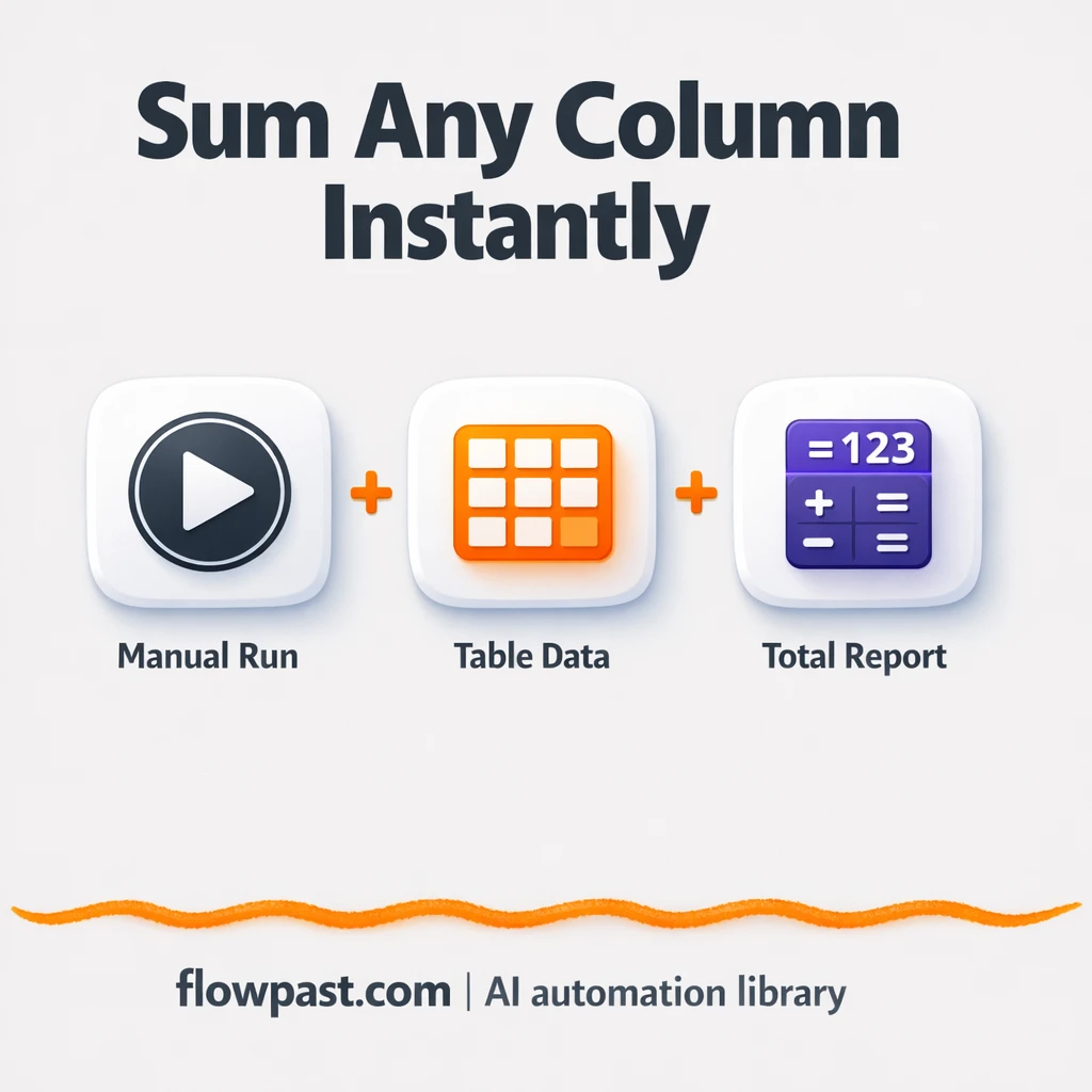 Google Sheets to Slack, totals you can trust - n8n workflow automation template