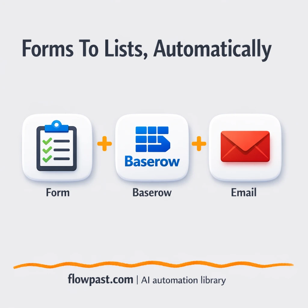 Baserow + Email: office shopping lists delivered - n8n workflow automation template