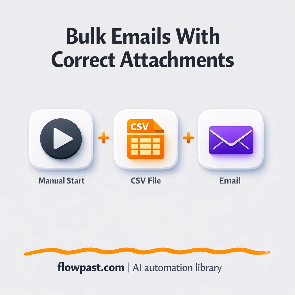 CSV to Gmail, certificates sent with correct files - n8n workflow automation template