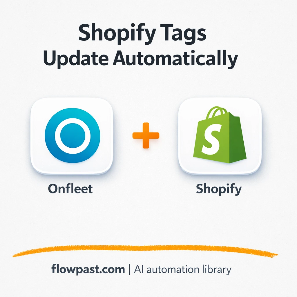 Onfleet to Shopify, accurate delivery tags every time - n8n workflow automation template
