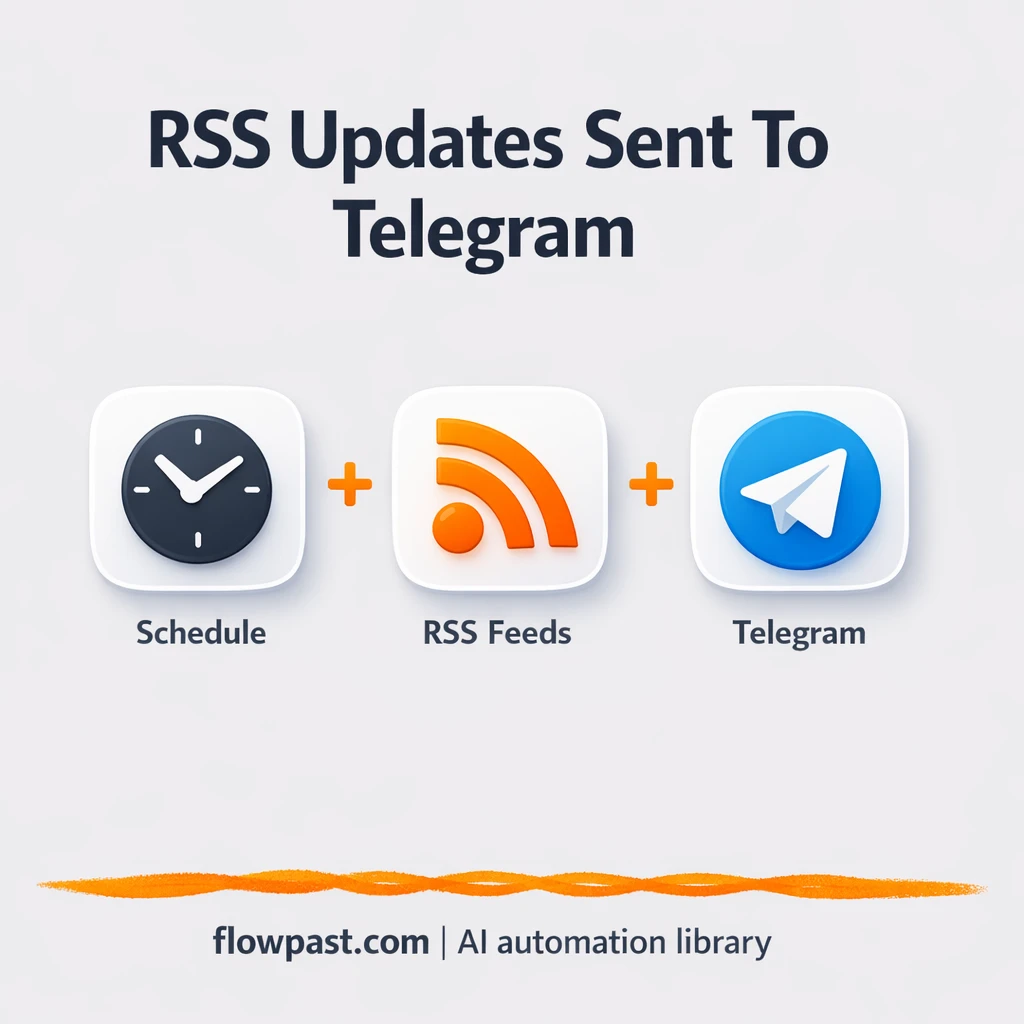 RSS to Telegram, sorted alerts without duplicates - n8n workflow automation template
