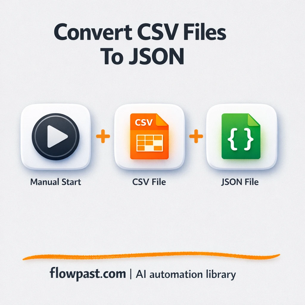 Excel to Google Sheets, clean CSV to JSON exports - n8n workflow automation template