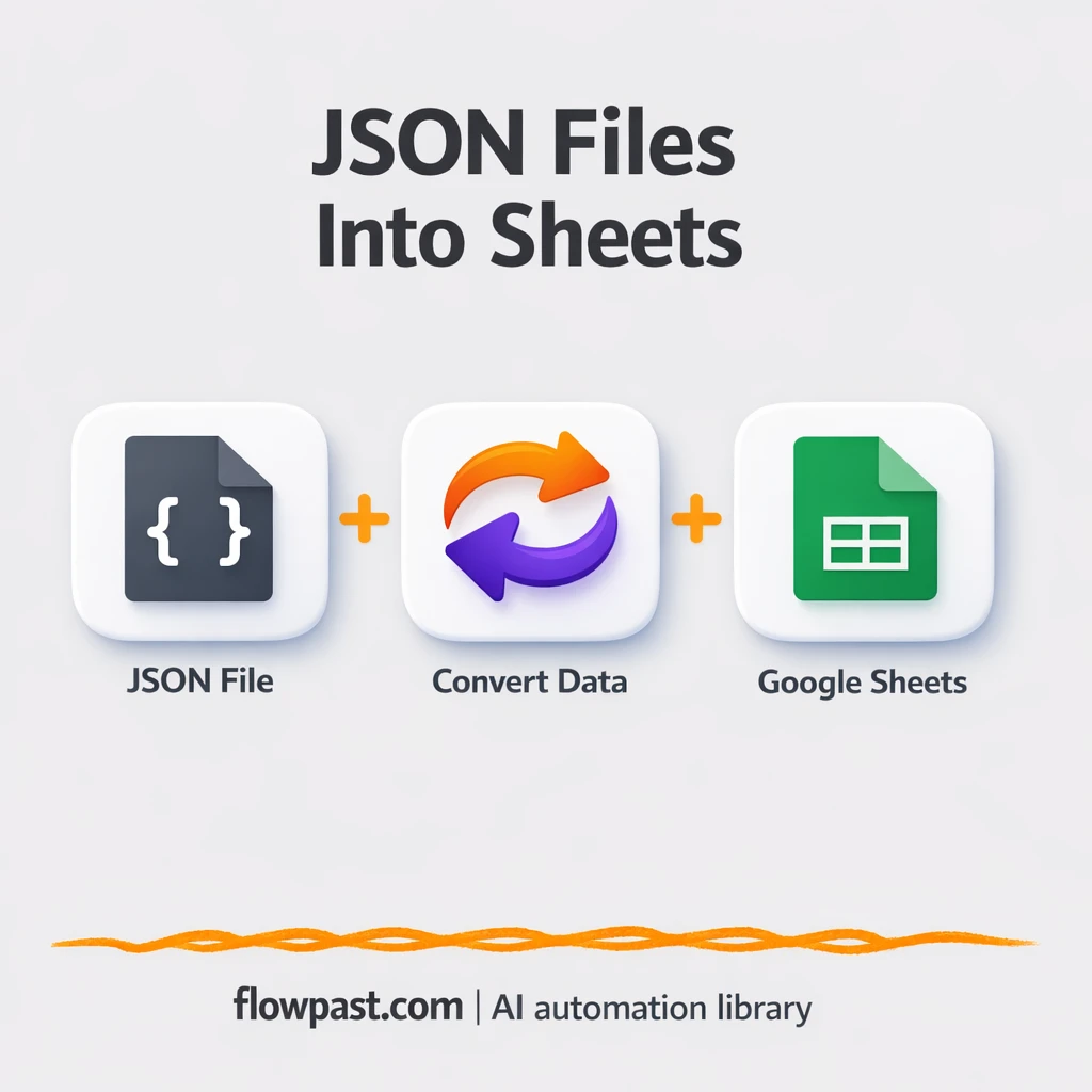 JSON to Google Sheets, reports stay updated - n8n workflow automation template