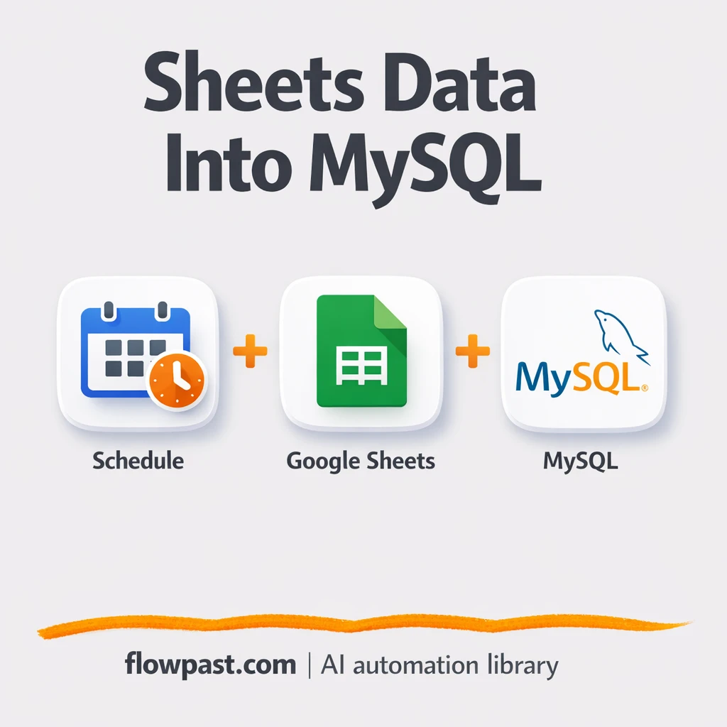 Google Sheets to MySQL, data imports you can trust - n8n workflow automation template