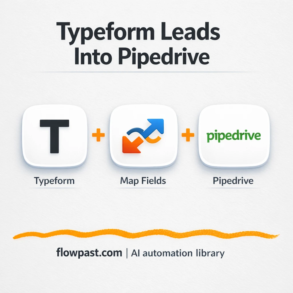 Typeform to Pipedrive, leads logged with clean notes - n8n workflow automation template