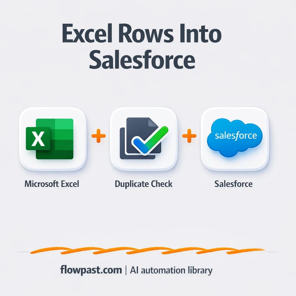 Excel 365 to Salesforce, cleaner accounts and contacts - n8n workflow automation template