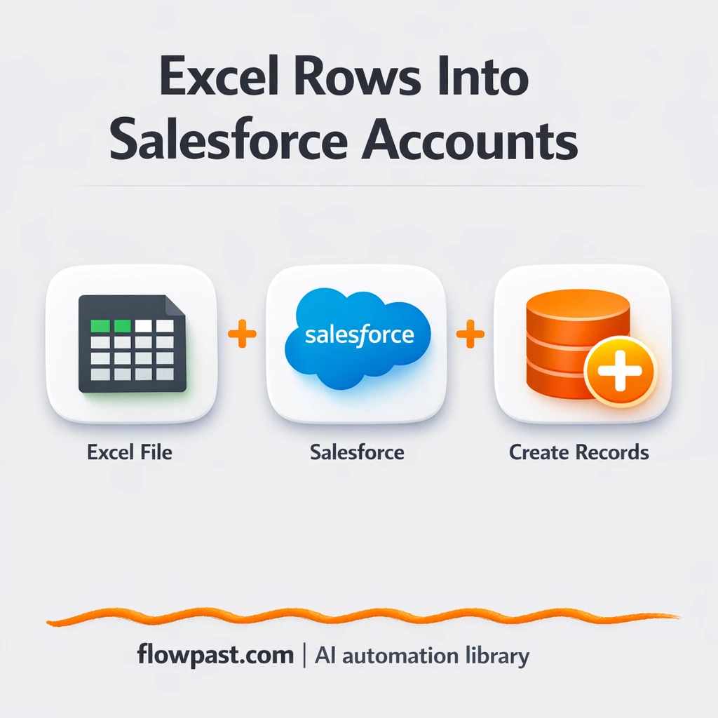 Excel to Salesforce, cleaner Accounts and Contacts - n8n workflow automation template