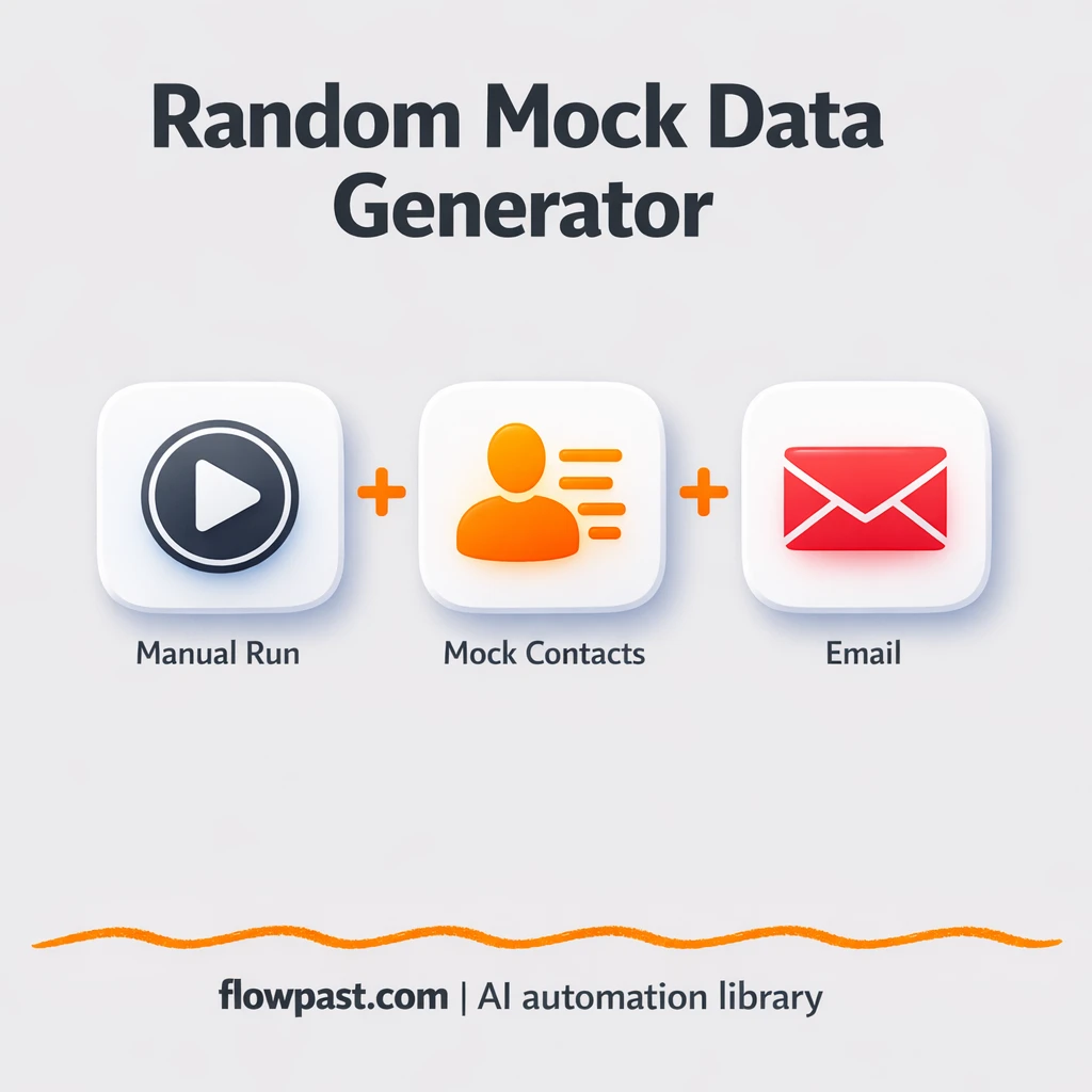 Google Sheets mock contacts, safer QA testing - n8n workflow automation template