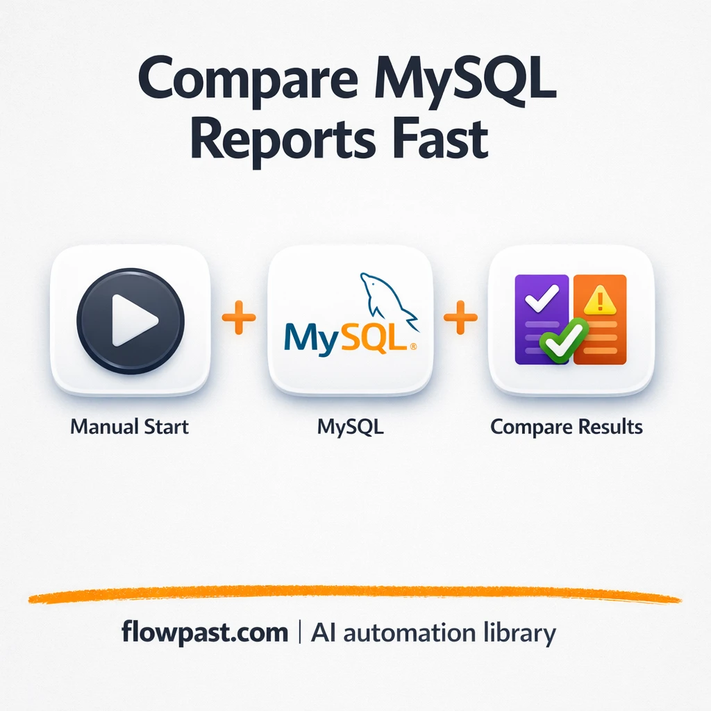 MySQL + Google Sheets: spot report changes fast - n8n workflow automation template