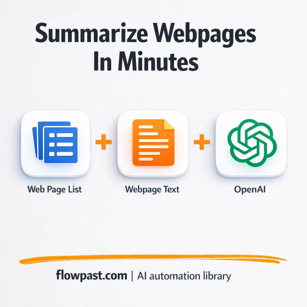 OpenAI to Google Sheets, article summaries ready - n8n workflow automation template