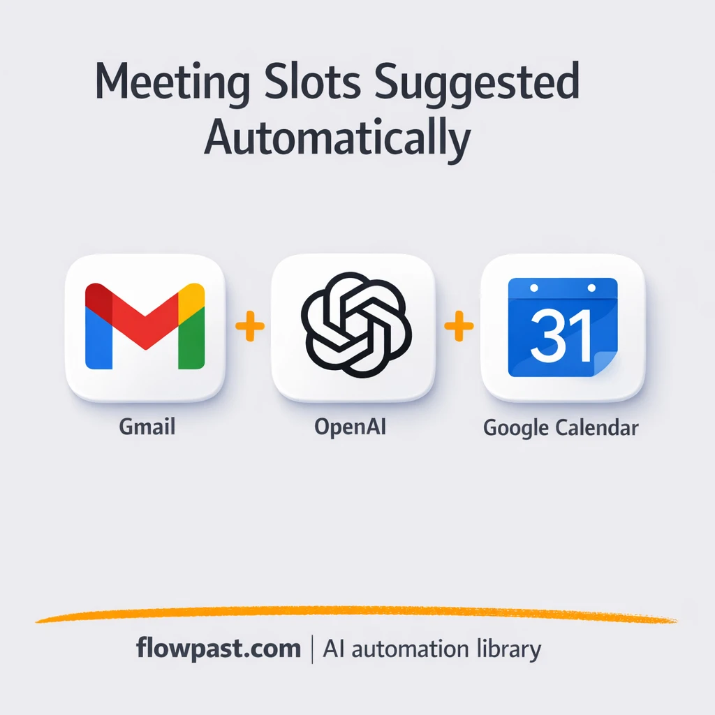 Gmail meets Google Calendar for faster booking replies - n8n workflow automation template
