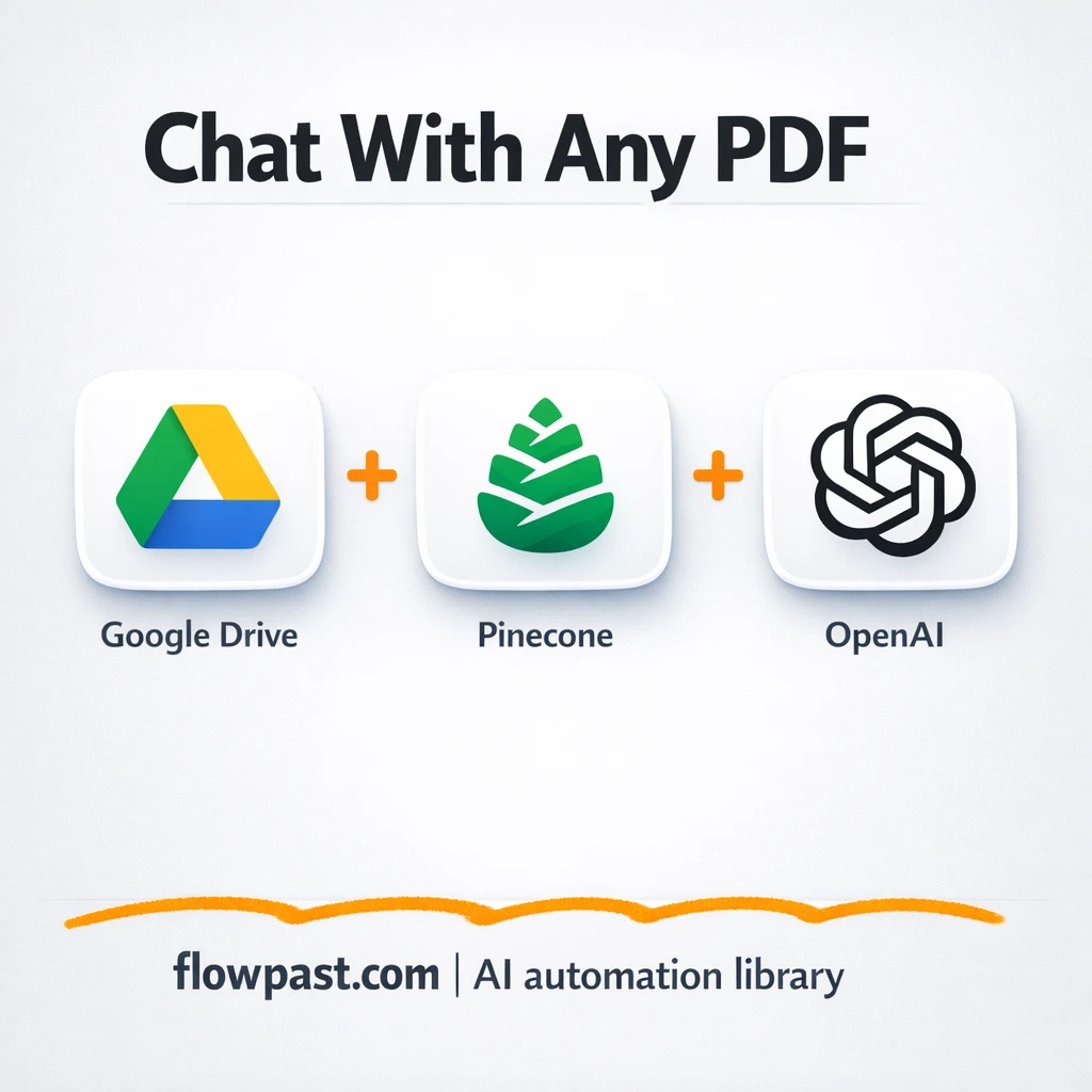 Google Drive + Pinecone: answers from your PDFs - n8n workflow automation template