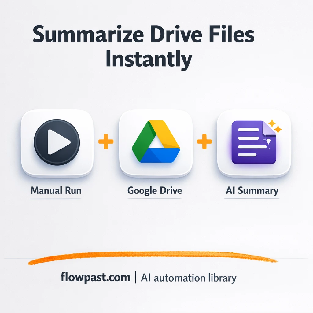 Google Drive to Slack, PDF summaries your team trusts - n8n workflow automation template