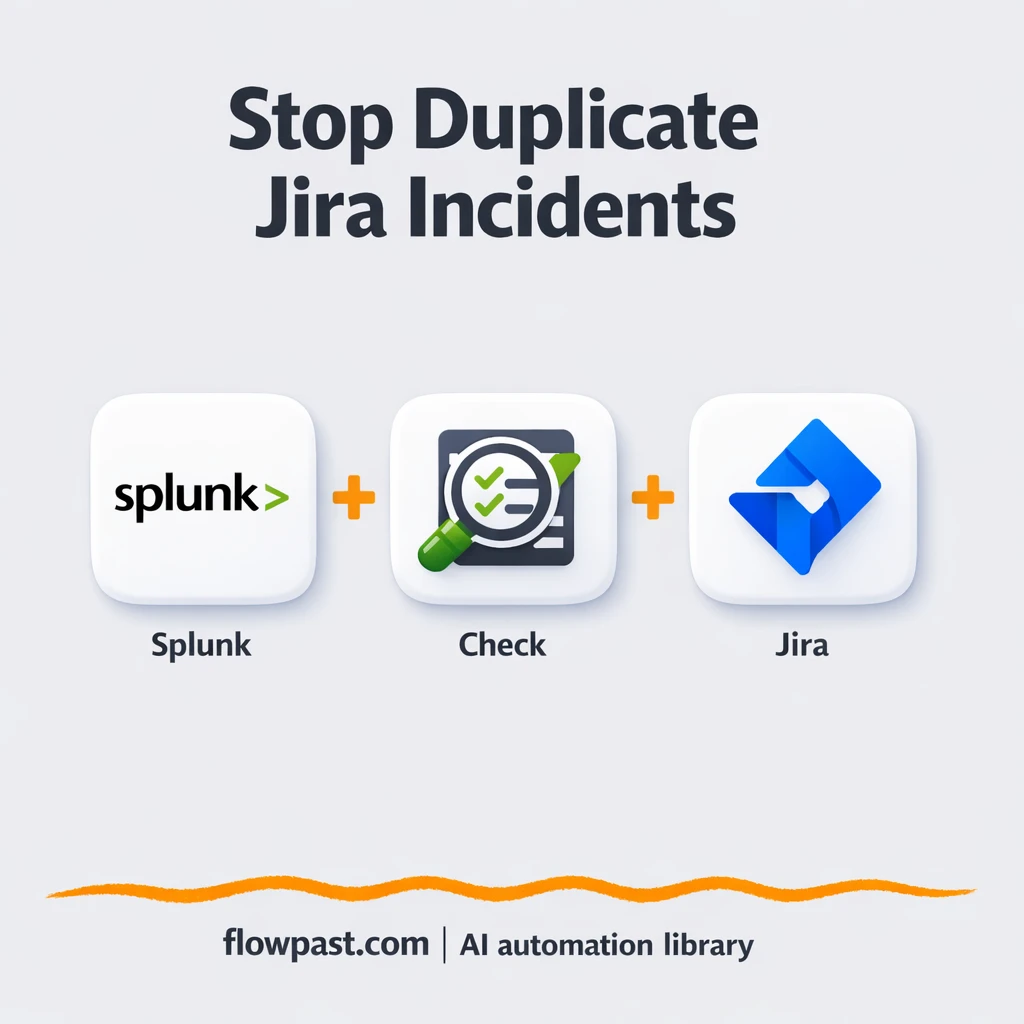 Splunk to Jira, incident tickets handled for you - n8n workflow automation template
