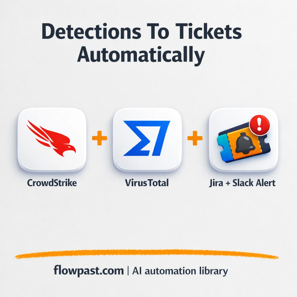 CrowdStrike to Jira + Slack, triage without copy paste - n8n workflow automation template