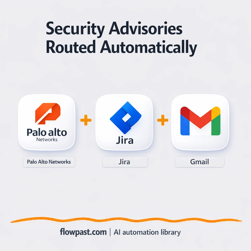 Palo Alto RSS to Jira, plus Gmail alerts that stick - n8n workflow automation template
