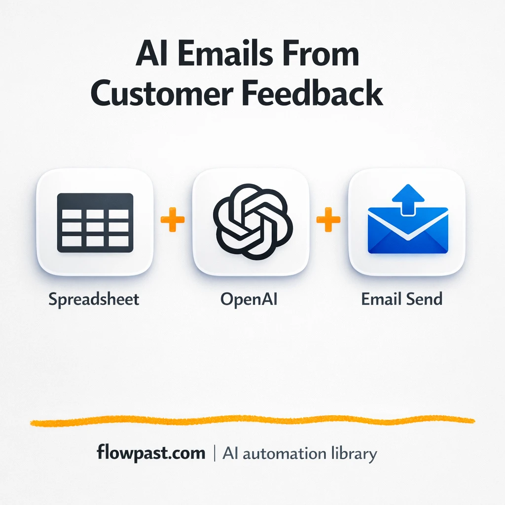 Google Sheets + OpenAI: smarter feedback follow-ups - n8n workflow automation template