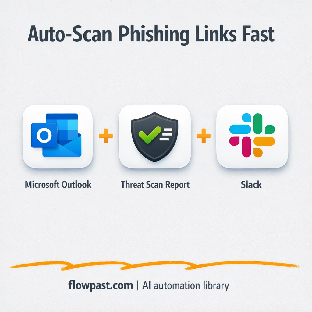 Outlook to Slack, suspicious links checked for you - n8n workflow automation template
