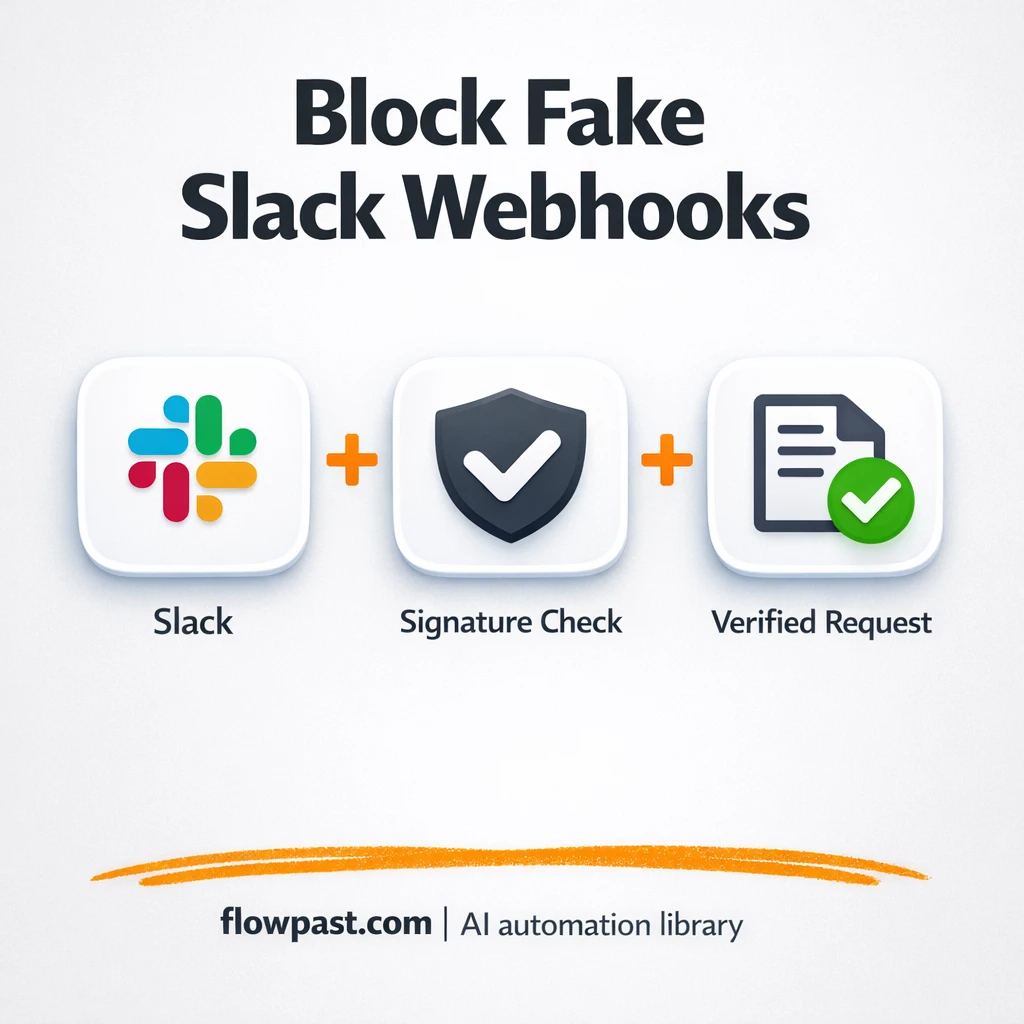 Slack + Gmail: block spoofed webhooks before they act - n8n workflow automation template