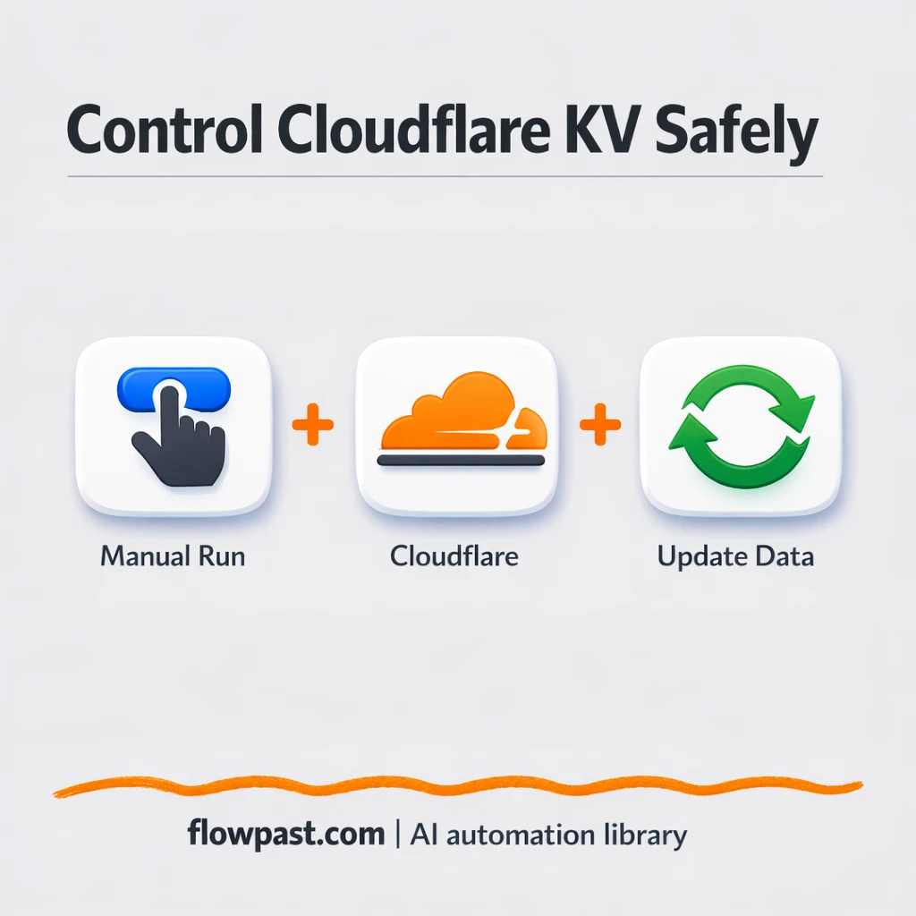 Cloudflare KV + Google Sheets: change keys safely - n8n workflow automation template