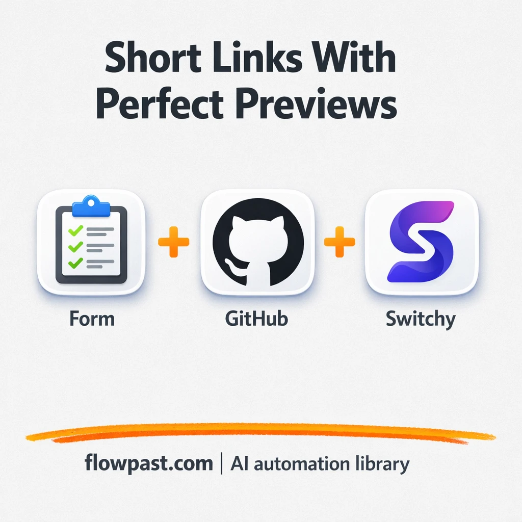 Switchy + GitHub: branded short links with previews - n8n workflow automation template