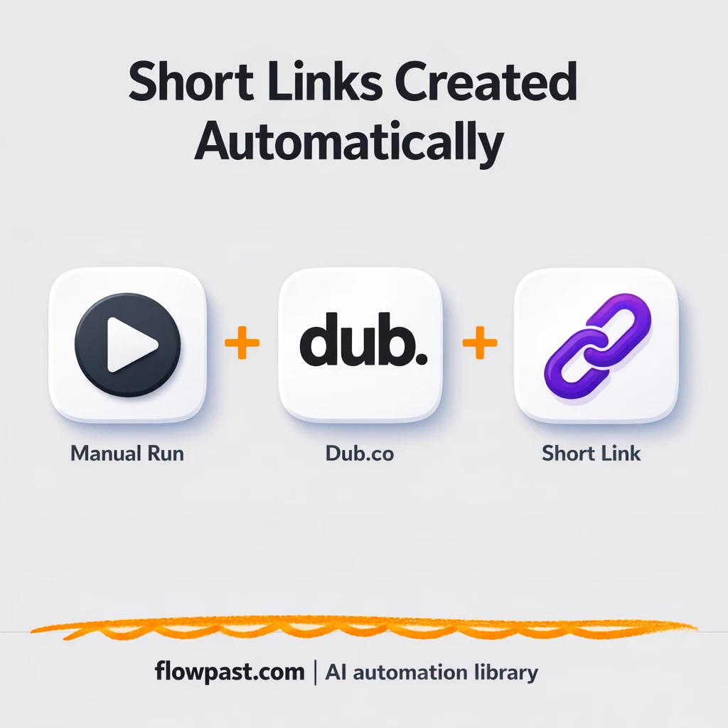 Dub.co + Google Sheets: short links stay consistent - n8n workflow automation template